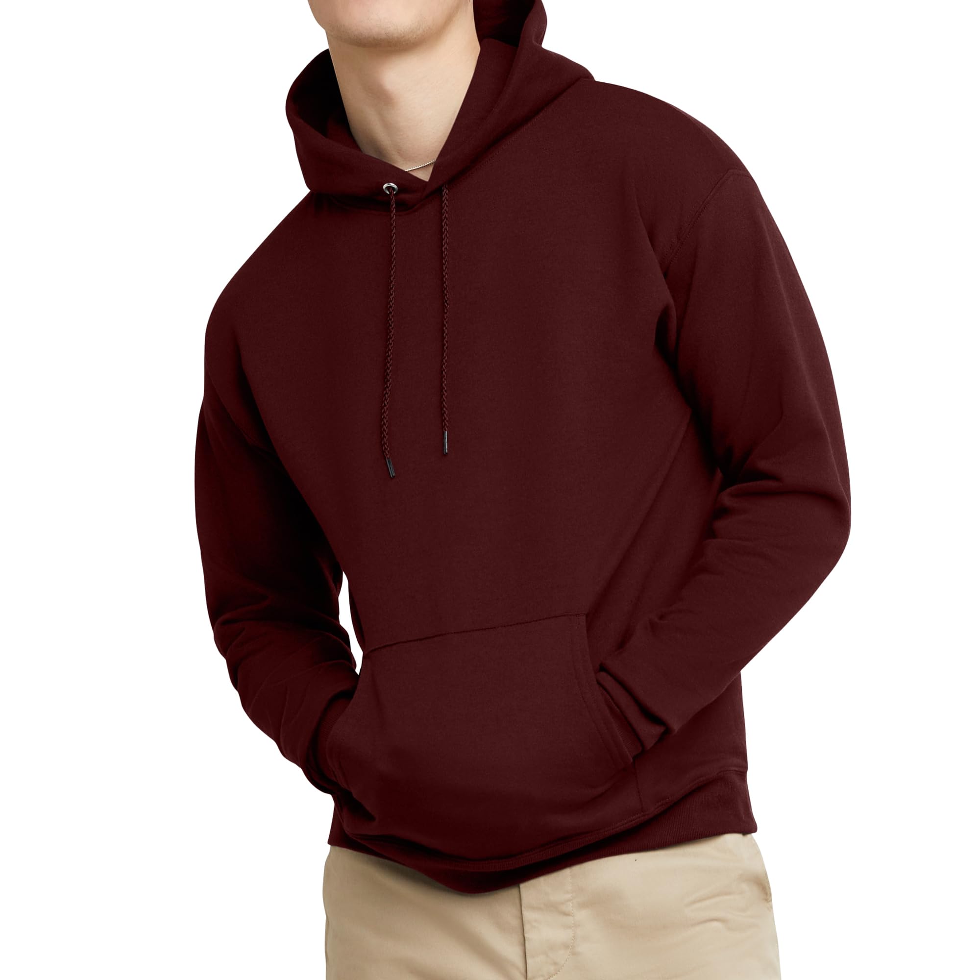 Hanes EcoSmart Hoodie, Midweight Fleece, Pullover Hooded Sweatshirt for Men